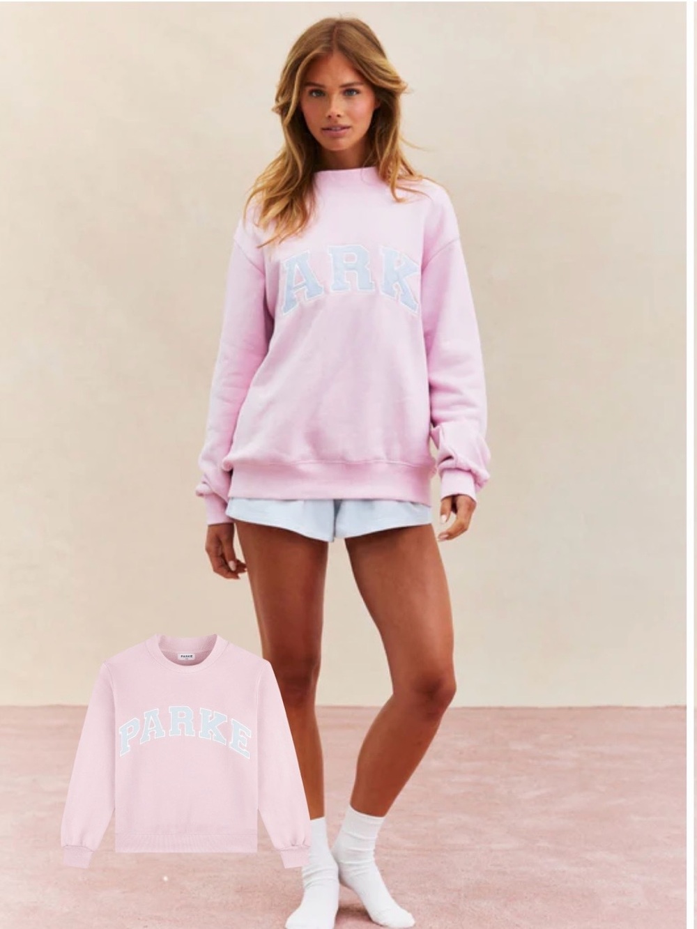 PARKE Heritage Varsity Mockneck Sweatshirt Cupcake L/XL Birthday Drop